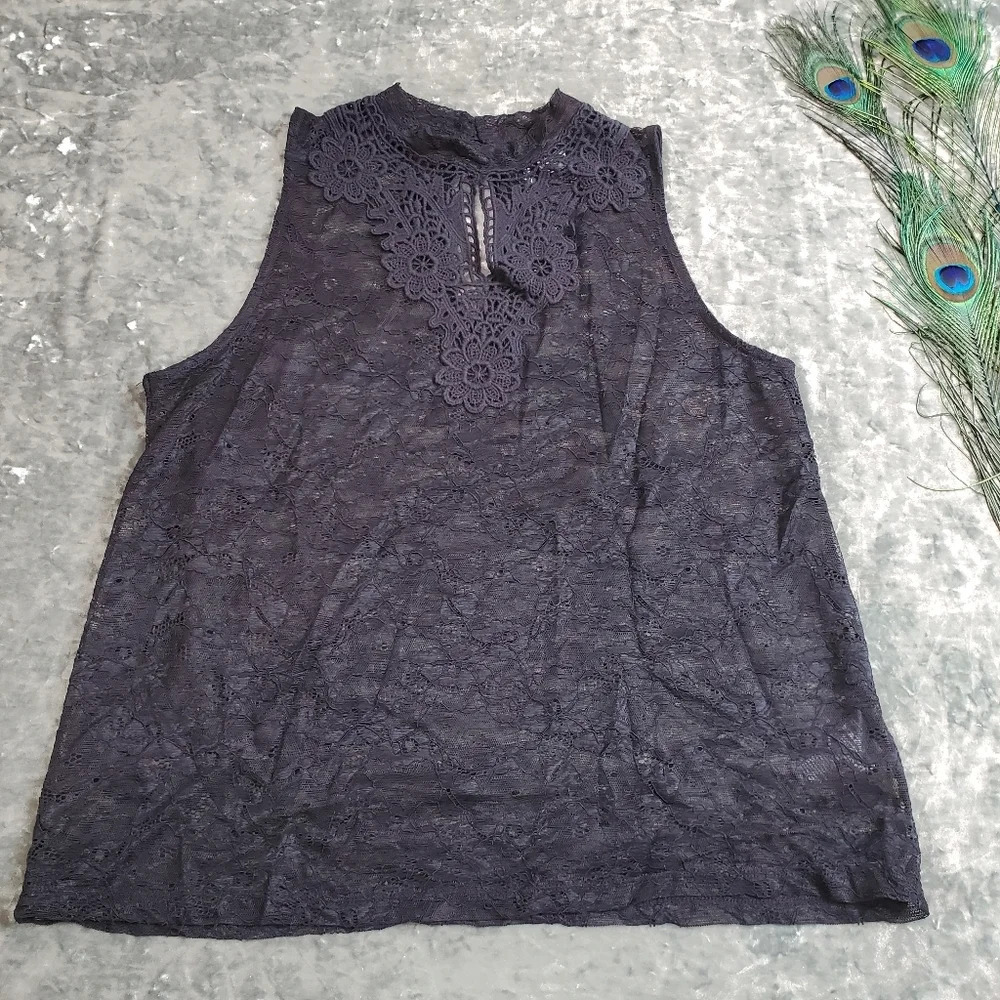 H&M Lace Black Tank Top